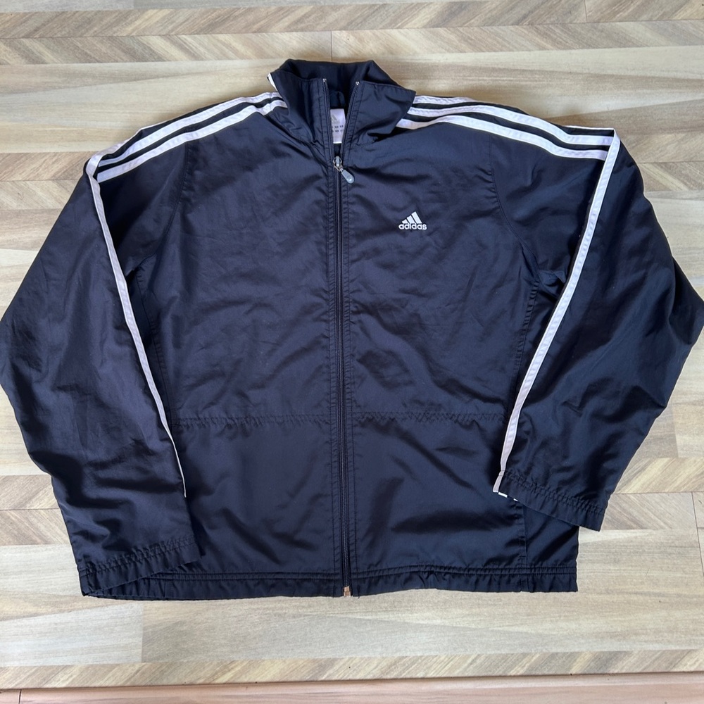 Adidas Men's Black Zip Up Jacket